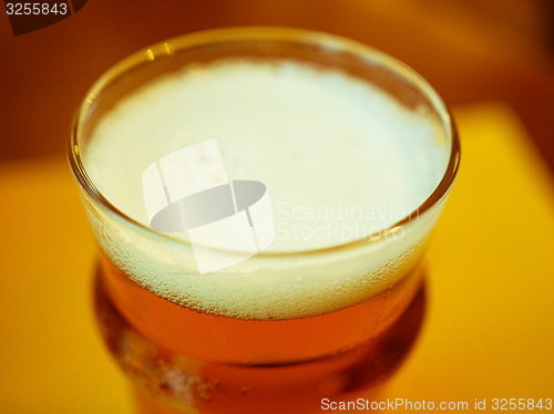 Image of Pint of British ale beer
