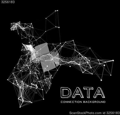 Image of Abstract network connection background