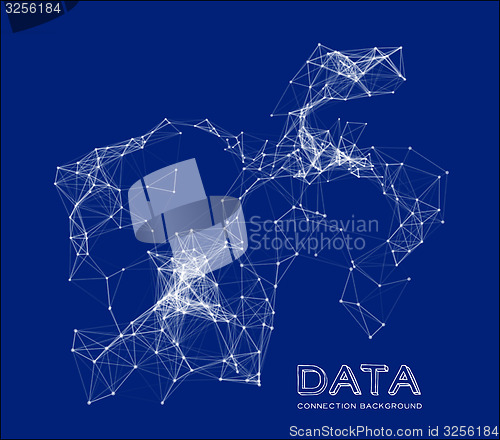 Image of Abstract network connection background