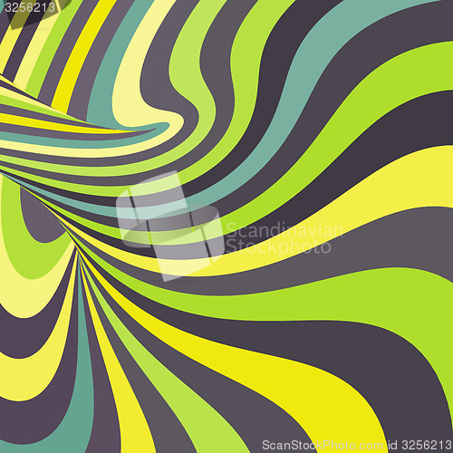 Image of 3d spiral abstract background. Optical Art. Vector illustration.
