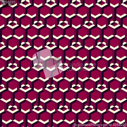 Image of 3d background with hexagons. 