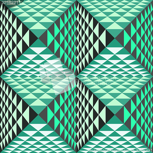 Image of Abstract geometrical background with pyramids. Seamless pattern.