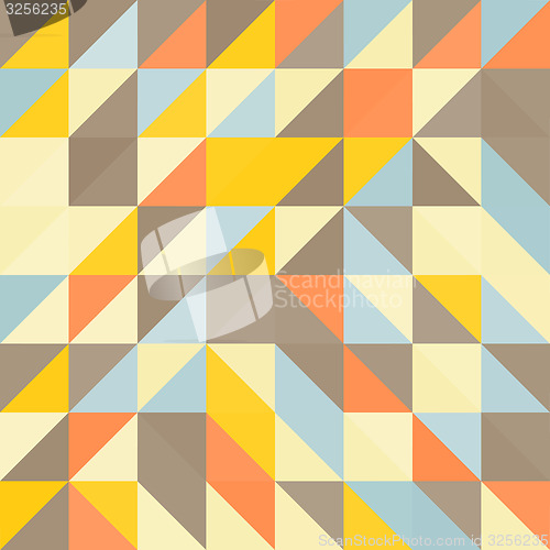 Image of Geometric triangles background. Mosaic. 