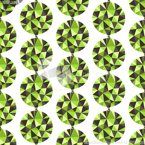 Image of Geometric seamless pattern with gems. Vector illustration.