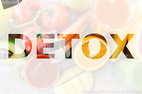 Image of detox, healthy eating and vegetarian diet concept