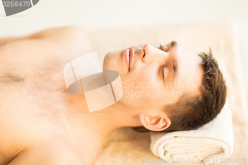 Image of man in spa