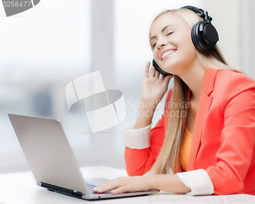 Image of woman with headphones