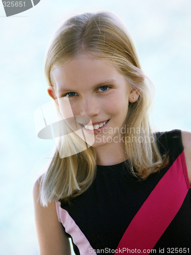 Image of Happy blond girl