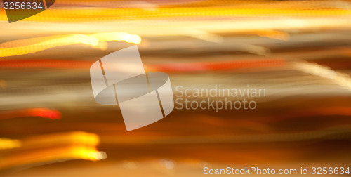 Image of golden bright night lights background