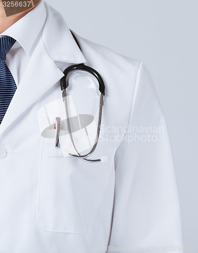 Image of male doctor with stethoscope