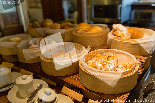 Image of bread and buns at restaurant
