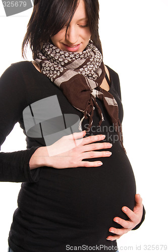 Image of young pregnant woman