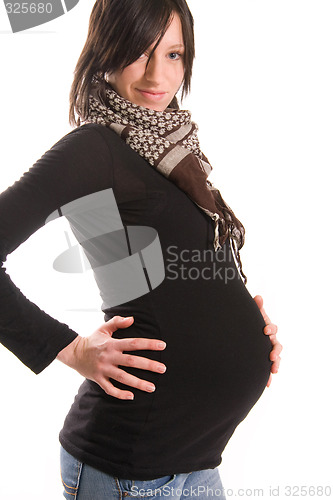 Image of young pregnant woman