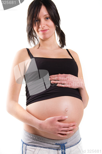 Image of young pregnant woman