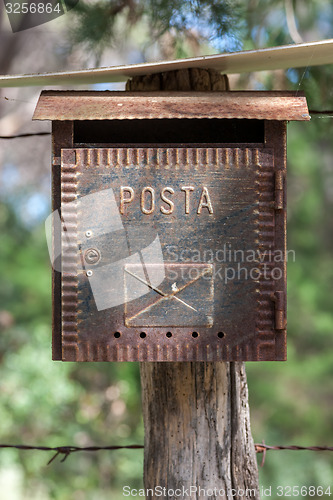 Image of Country Letterbox on the wall in Italy