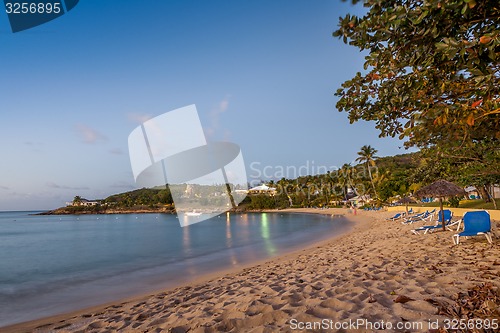 Image of Aerial view of an idyllic beach 