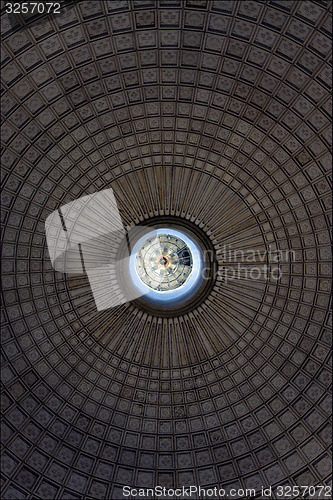 Image of top of the roof in old church