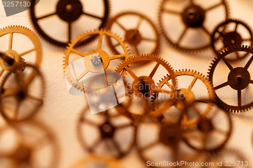 Image of Small parts of clock