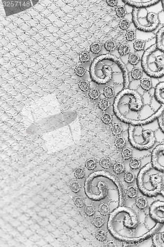 Image of Decorative silver lace