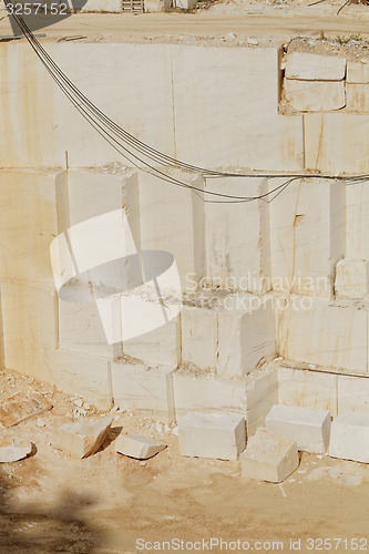 Image of White marble quarry