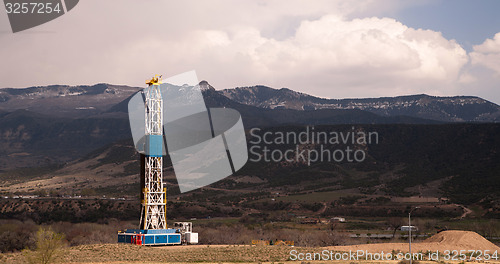 Image of Oil Derrick Crude Pump Industrial Equipment Colorado Rocky Mount