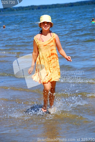 Image of Girl beach