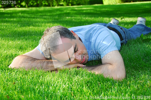 Image of Man relaxing