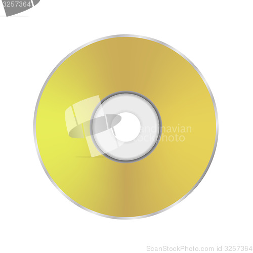 Image of Gold Compact Disc Icon