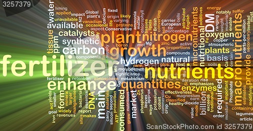 Image of Fertilizer background concept glowing