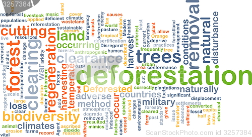 Image of Deforestation background concept