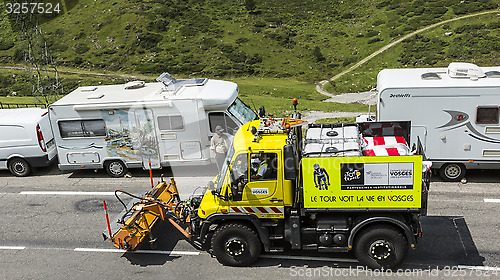 Image of Technical Truck on the Road of Le Tour de France 2014