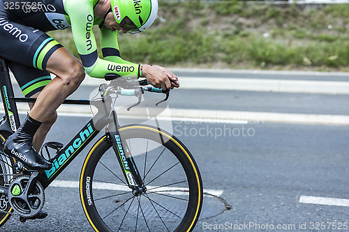 Image of Bianchi Bicycle in Action - Tour de France 2014