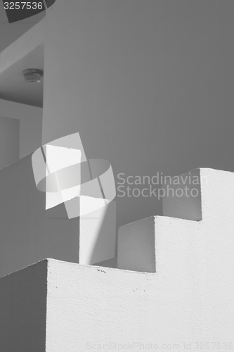 Image of White facade of the building in Egypt