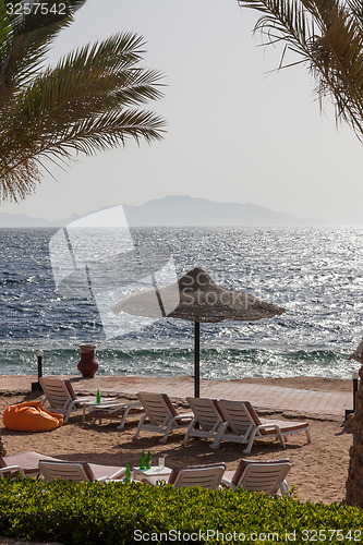 Image of Beach at the luxury hotel, Sharm el Sheikh, Egypt