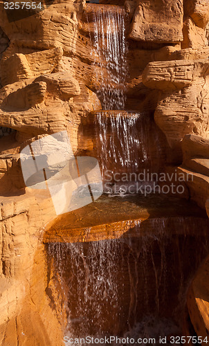 Image of waterfall on a rock in Egypt