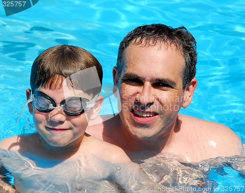 Image of Father son pool