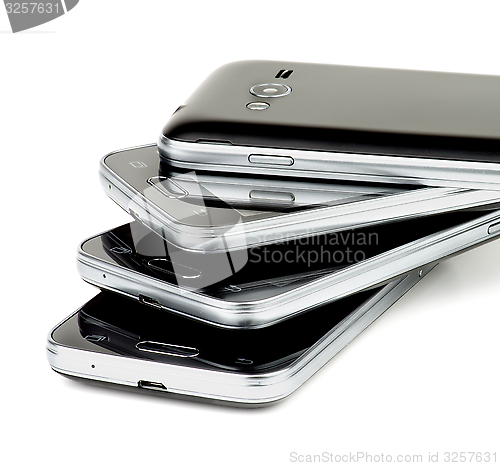 Image of Stack of Smartphones