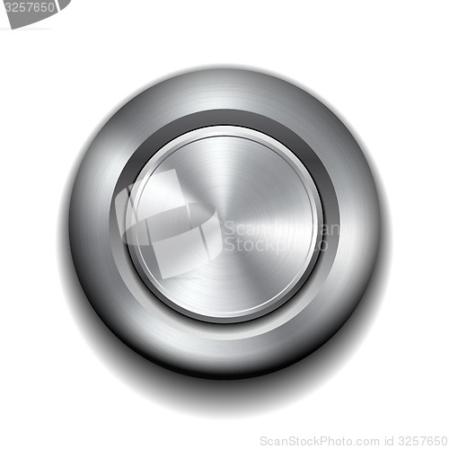 Image of Realistic metal button