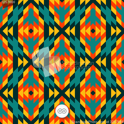 Image of Seamless geometric background. Mosaic. 