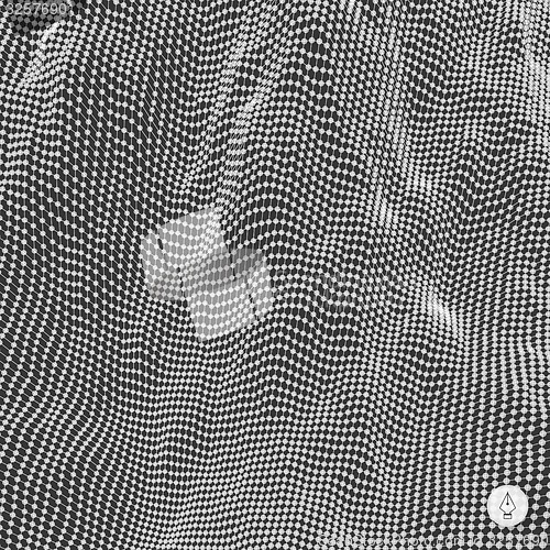 Image of Network abstract background. 3d technology vector illustration. 