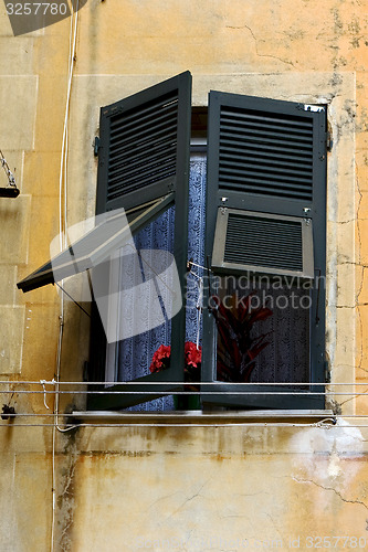 Image of green wood venetian blind l in  portofino