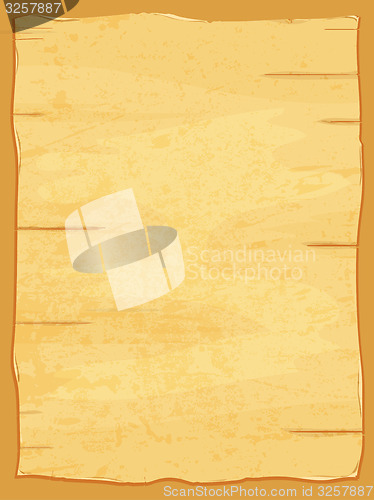 Image of Vector yellow crumpled papyrus paper. Old sheet