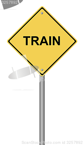 Image of Train Warning Sign