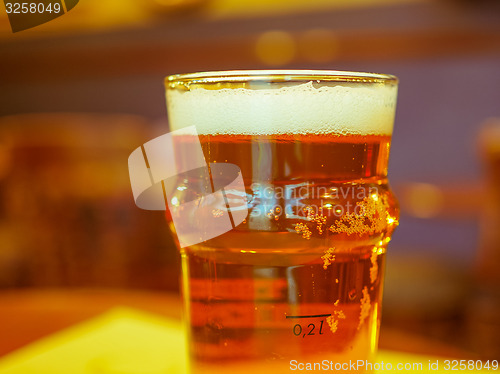 Image of Pint of British ale beer