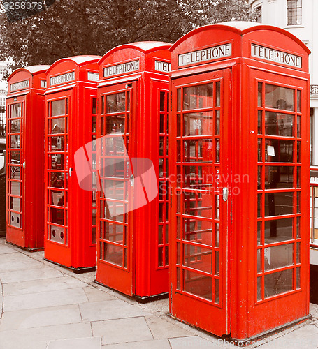 Image of Retro look London telephone box