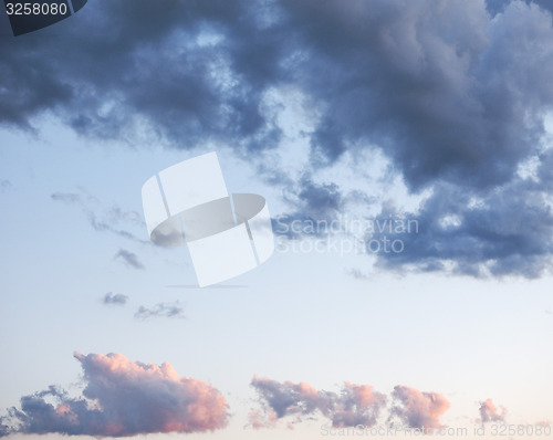 Image of Blue sky with clouds background