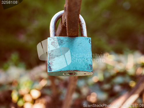 Image of Retro look Love lock