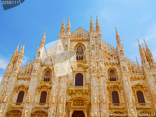 Image of Retro look Milan cathedral