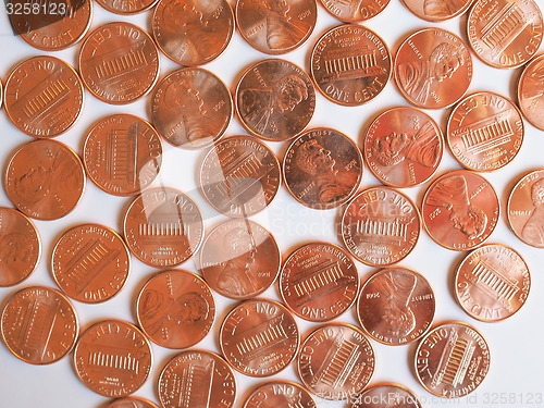 Image of Dollar coins 1 cent