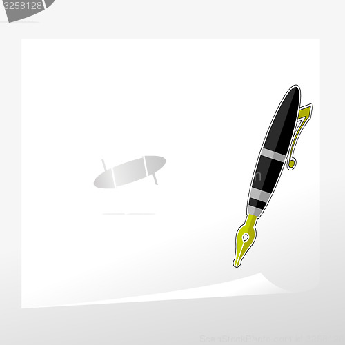 Image of Fountain Pen and Paper